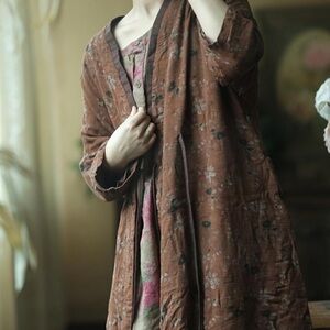 Vintage kimono light weight brown